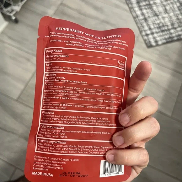 Touchland Peppermint Mocha Limited Edition Hand Sanitizer Mist - Picture 2 of 2